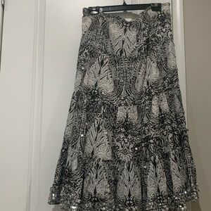 RAVIYA 100%COTTON SEQUIN SKIRT